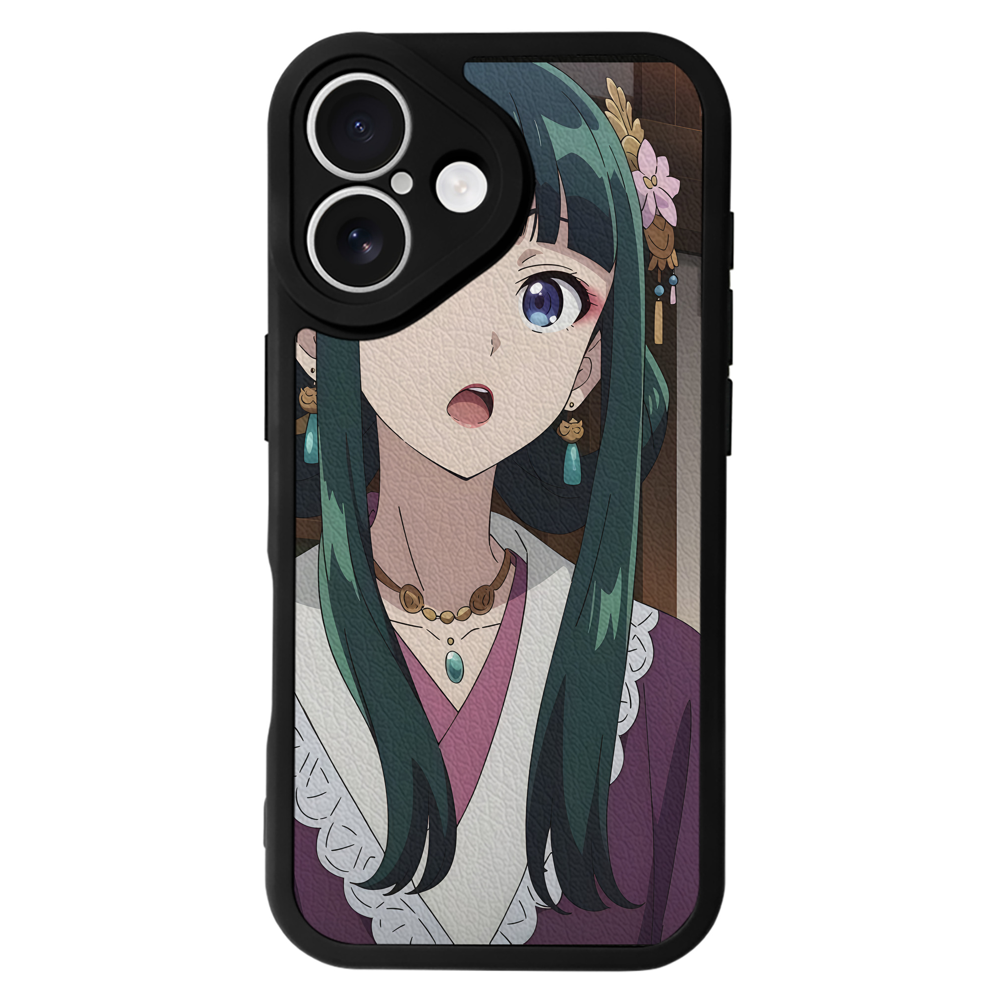 （画像用） 薬屋のひとりごと The Apothecary Diaries 【iPhone 16シリーズ対応】シリコンスマホケース（レザー調） 材質：シリコン
